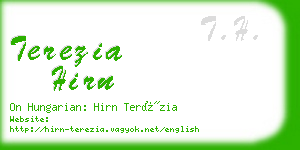 terezia hirn business card